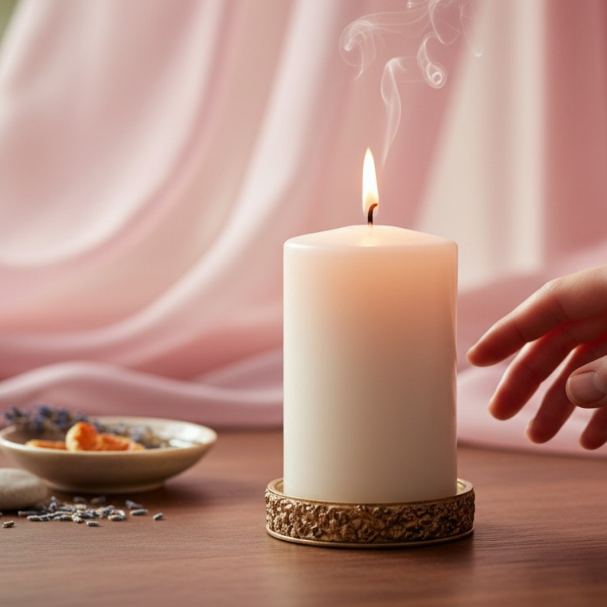 Premium wax candle