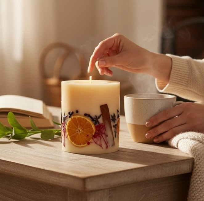 Paraffin Pillar Candle