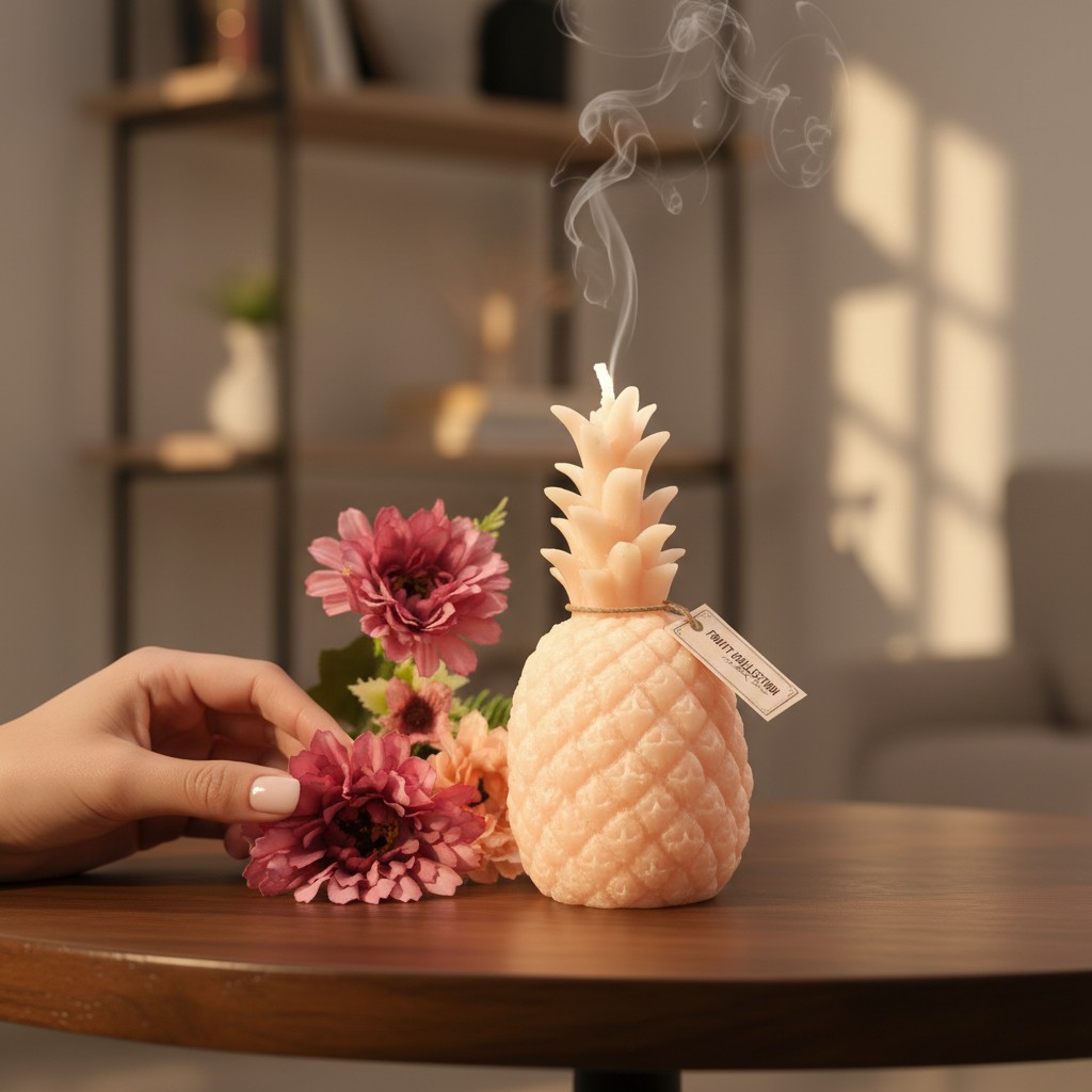 Decorative Pineapple Shaped Candle