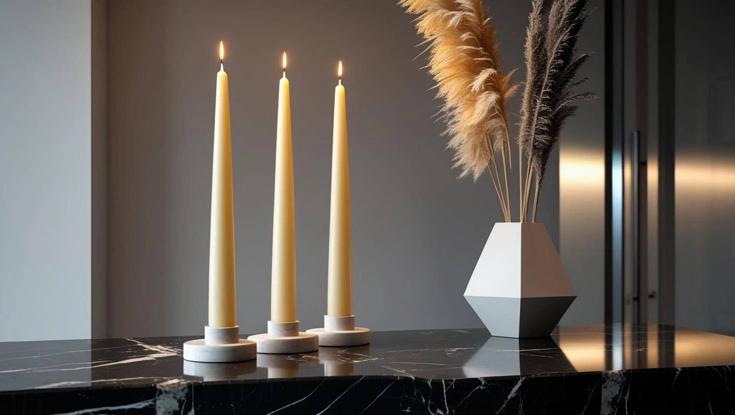 Modern Taper Candle Collection 