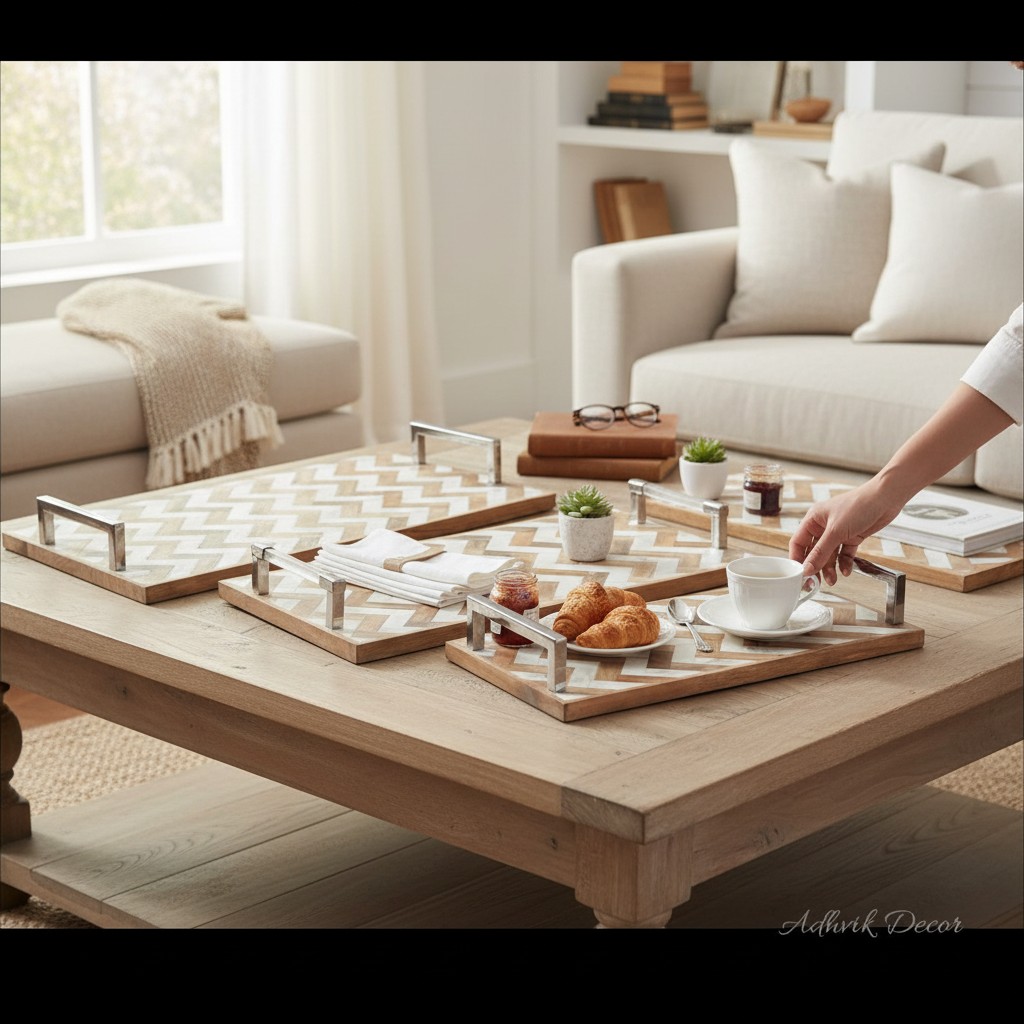 Luxury Wooden Serving Trays