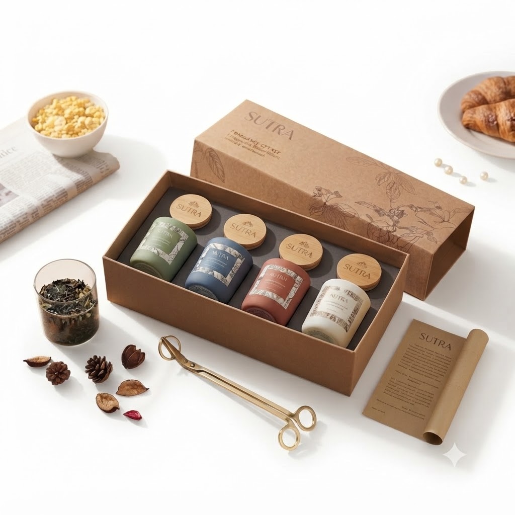 Festive Candle Gift Box