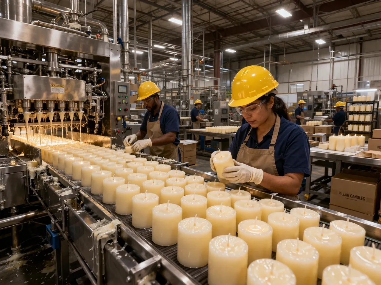 Candle manufacturing